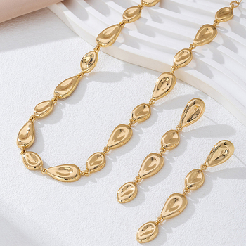 Комплект женски бижута: многослойна висулка от метална сплав с мида; дизайни: сърце, капка и камбанка; стил литературно ретро.