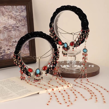 Hajpánt | Etnikus stílus, egzotikus retro hajkiegészítő | Anyag: Gyöngy; Feldolgozási technika: Szövés; Alkalmas: Gyermekeknek; Kategória: hajkiegészítők