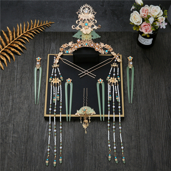 Etnikus stílusú női fejfedő, ötvözet, elektroplatírozás, fehér kristály