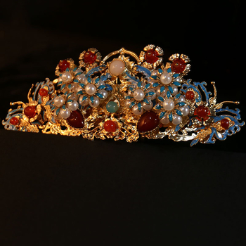 Vintage virág alakú hajdísz ötvözetből, elektroplatált felülettel (Anyag: ötvözet; Stílus: vintage; Forma: virágok; Feldolgozás: elektroplatírozás; Megjelenés: őszi 2025)