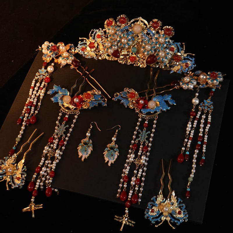 Vintage virág alakú hajdísz ötvözetből, elektroplatált felülettel (Anyag: ötvözet; Stílus: vintage; Forma: virágok; Feldolgozás: elektroplatírozás; Megjelenés: őszi 2025)