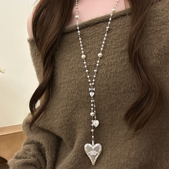 Colier cu pandantiv din aliaj în formă de U pe lanț clavicular, pentru femei, stil sport și comod, colecție toamnă 2025