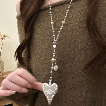 Colier cu pandantiv din aliaj în formă de U pe lanț clavicular, pentru femei, stil sport și comod, colecție toamnă 2025