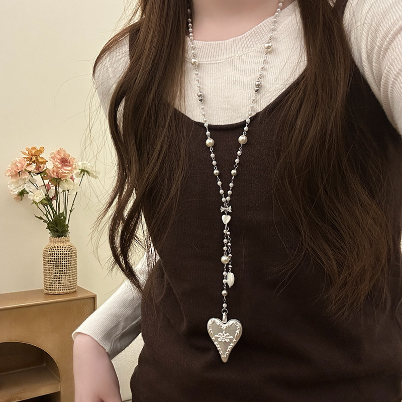 Colier cu pandantiv din aliaj în formă de U pe lanț clavicular, pentru femei, stil sport și comod, colecție toamnă 2025