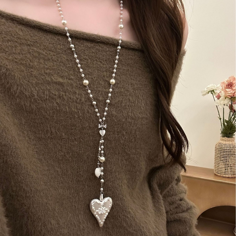 Colier cu pandantiv din aliaj în formă de U pe lanț clavicular, pentru femei, stil sport și comod, colecție toamnă 2025