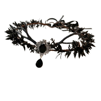 Coroană pentru cap lucrată manual, în stil forestier, din plastic/rezin, unisex