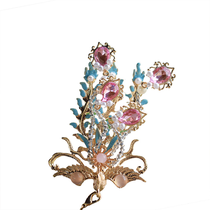 Ötvözetből készült fejfedő, retro stílus, levél alakú, kézzel készített, egyenként csomagolva