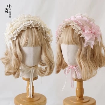 Lolita hajpánt gyerekeknek csipkés masnival és illúziós virággal (Forma: gyerekeknek; Típus: hajgumik és hajkötelek; Alkalmas: gyerekek; Kategória: hajkiegészítők; Bevezetés éve: 20213)