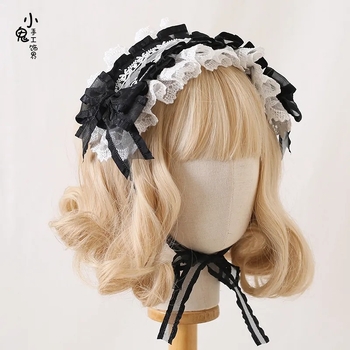 Lolita hajpánt gyerekeknek csipkés masnival és illúziós virággal (Forma: gyerekeknek; Típus: hajgumik és hajkötelek; Alkalmas: gyerekek; Kategória: hajkiegészítők; Bevezetés éve: 20213)