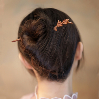 Ac de păr din lemn — stil natural, marca Mei Mu Xi, ambalare en-gros