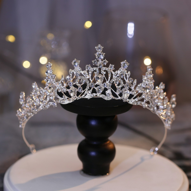 Art Pro Tiara za mladenke — Metalna legura, Japansko-korejski stil, Elektroplating, Dizajn The Crown