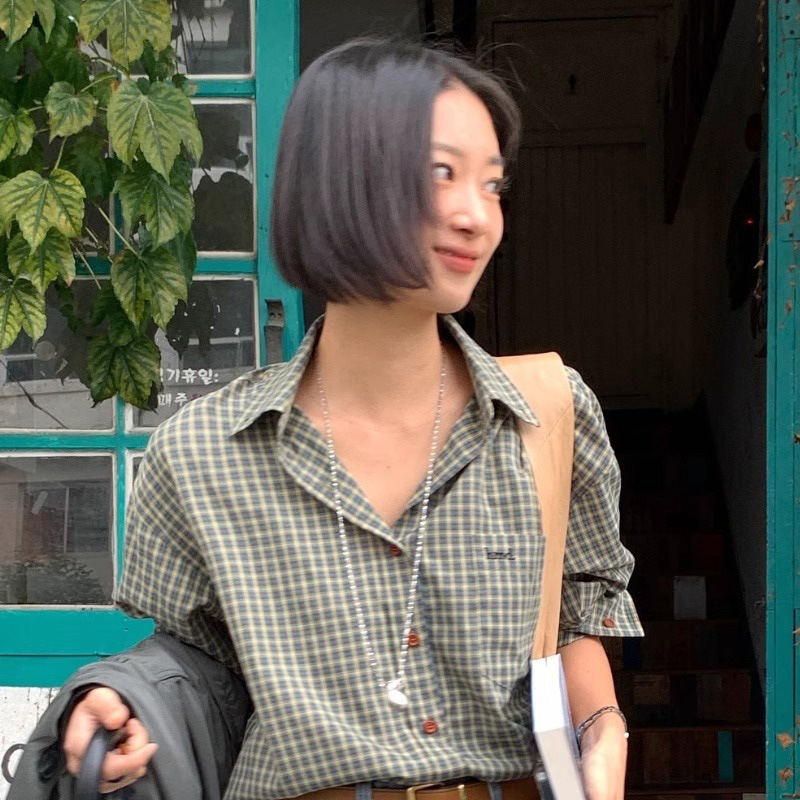 Colier din cupru cu lanț de bile, stil geometric, placare electroplatină, material pandantiv: Alt