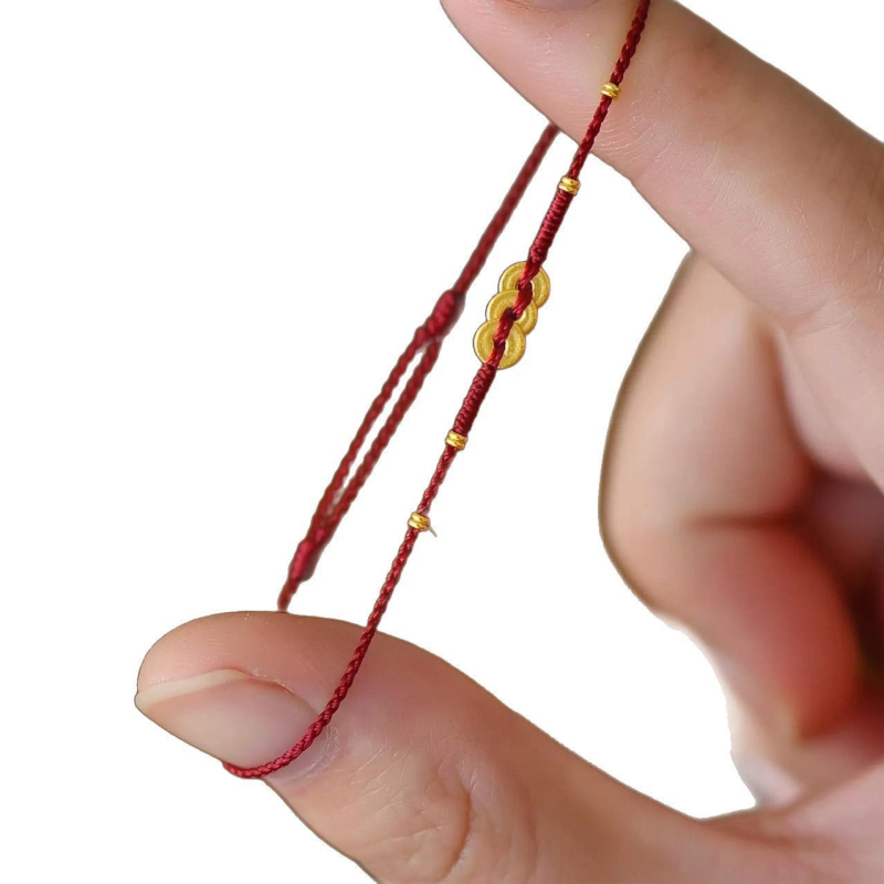 Ruyi köisist sõlmeköis käevõru naistele, köi materjal, etniline stiil, 2025 kevad, elektroplaadimine