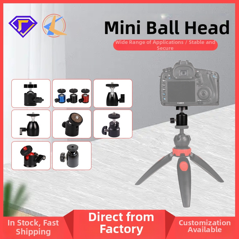 Q29 pusmetalinė rutulinė galva statybai, aliuminio lydinys, 360° horizontalis sukimasis, 90° vertikalus pakrypimas, srieginis tvirtinimas