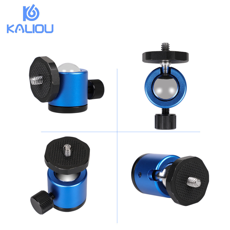 Q29 pusmetalinė rutulinė galva statybai, aliuminio lydinys, 360° horizontalis sukimasis, 90° vertikalus pakrypimas, srieginis tvirtinimas