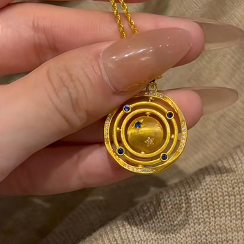 Colier din cupru cu lanț Chopard – pandantiv geometric în formă de constelație/stea