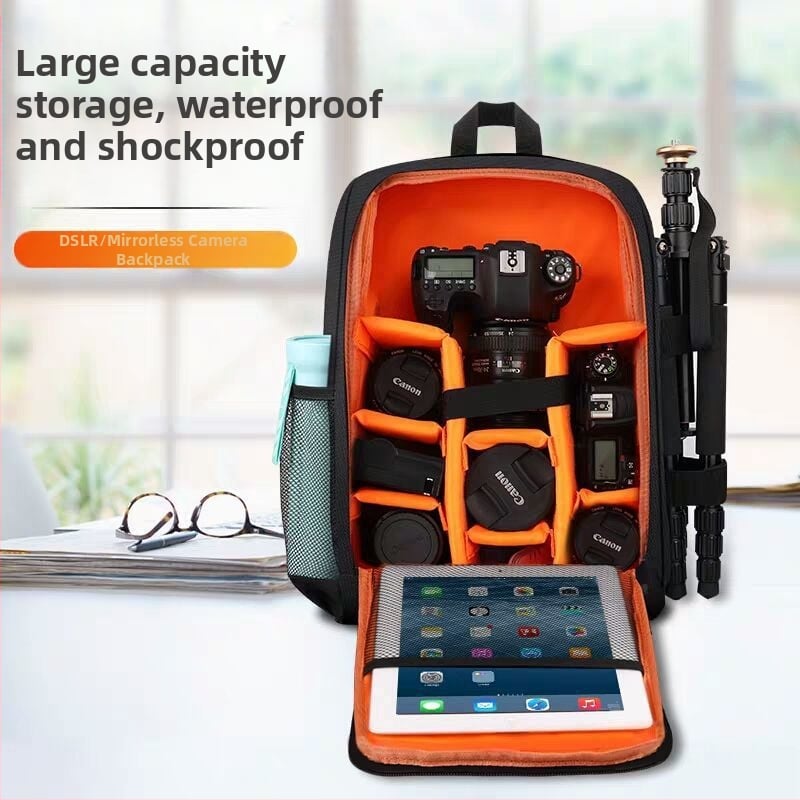 Τσάντα DSLR για φωτογραφική μηχανή, PU υλικό, στυλ χειρός, Άνοιξη 2025, για άνδρες