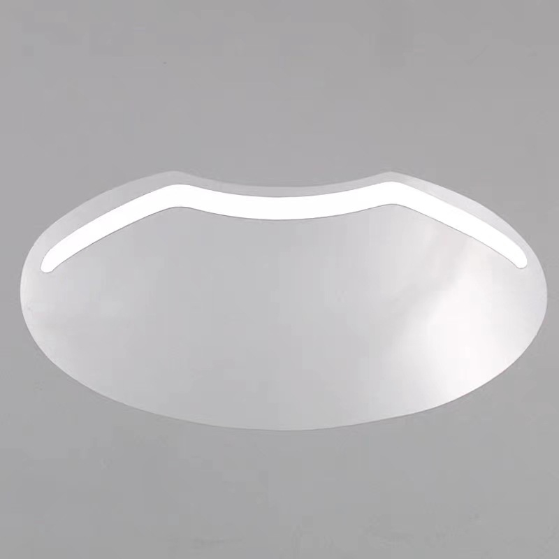 Egyszer használatos frufruvédő arcvédő — átlátszó arcvédő, szemvédel hajvágás közben