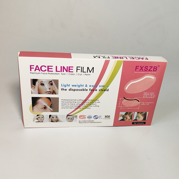 Ívelt frufrufedő, egyszer használatos arcmaszk, szalonban használható, megakadályozza a haj permetezését