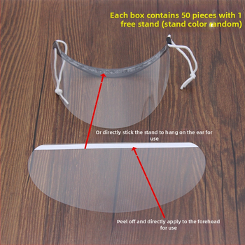 Lizi Egyszer használatos homlokmaszk átlátszó frufru ragasztóval – hajvágáshoz, dauerhoz és festéshez, arcvédő, hajtörés elleni védelem