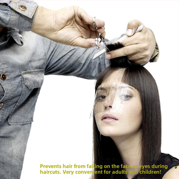 Lizi Egyszer használatos homlokmaszk átlátszó frufru ragasztóval – hajvágáshoz, dauerhoz és festéshez, arcvédő, hajtörés elleni védelem