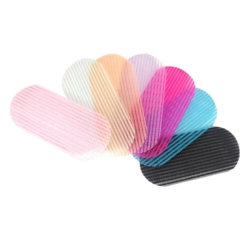 Velcro-s hajkörkítő szalag, nylon anyag, nylon–polieszter keverék, hátsó fejre illeszkedő láthatatlan matrica, termékkód Fjd