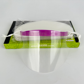 Hajvágó szalon maszk – egyszer használatos, átlátszó arcvédő, arcvédelmi védelem, univerzális használat