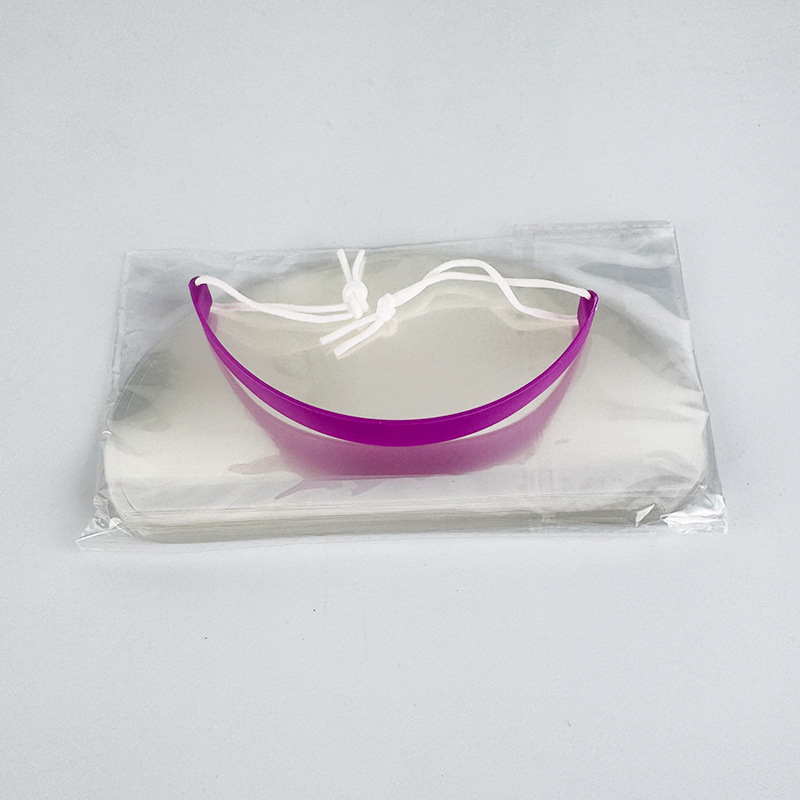 Hajvágó szalon maszk – egyszer használatos, átlátszó arcvédő, arcvédelmi védelem, univerzális használat