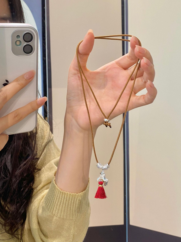 Colier din cupru și zirconiu, placare electroplată, pandant geometric, lanț 71–80 cm, unisex