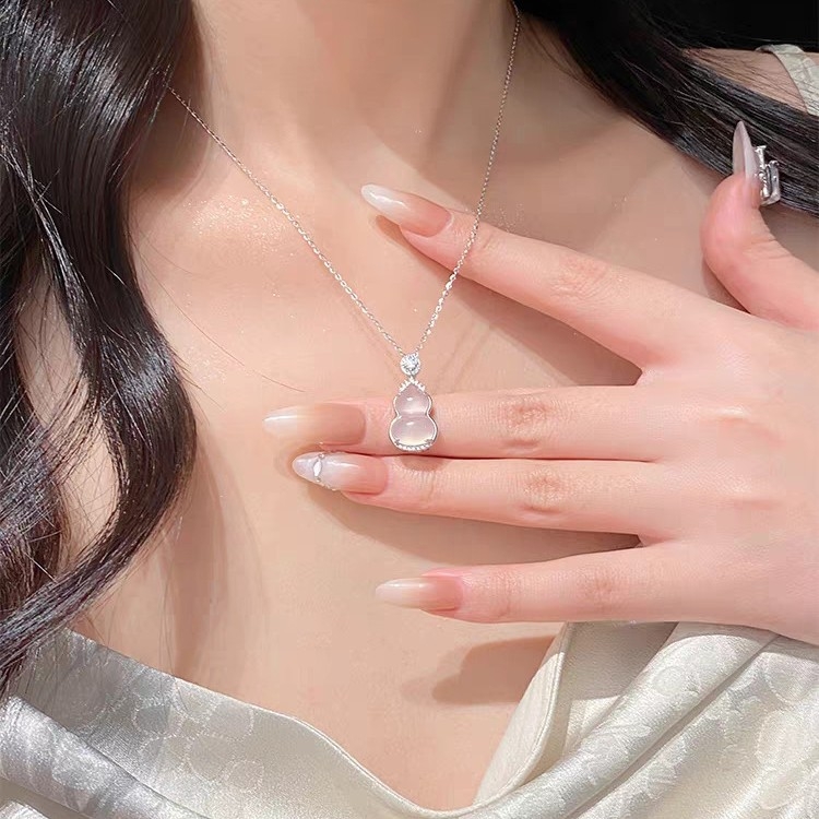 Огърлица от мед с ключична верига, електроплакирана, стил лукс, за жени