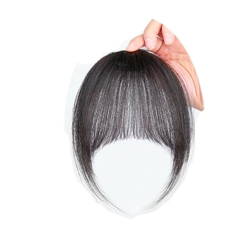 Xiaoqian Generation Bangs paróka — egyenes frufru, valódi emberi haj, félig kézzel készített, festhető és permálható