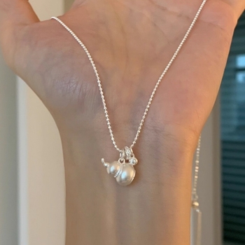 Kórejský štýl meďový geometrický náhrdelník s meďným príveskom, elektroplating, 2025