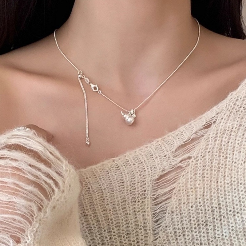 Kórejský štýl meďový geometrický náhrdelník s meďným príveskom, elektroplating, 2025