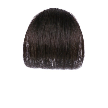 Perucă cu breton pentru femei, păr real uman, țesută manual, linie frontală fără cusături, breton în stil franțuzesc