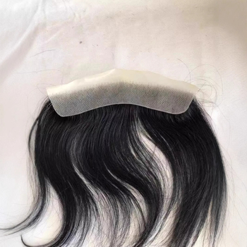 Férfi paróka elülső frufruval, természetes hajvonal, teljesen kézzel készített, rövid, valódi hajból