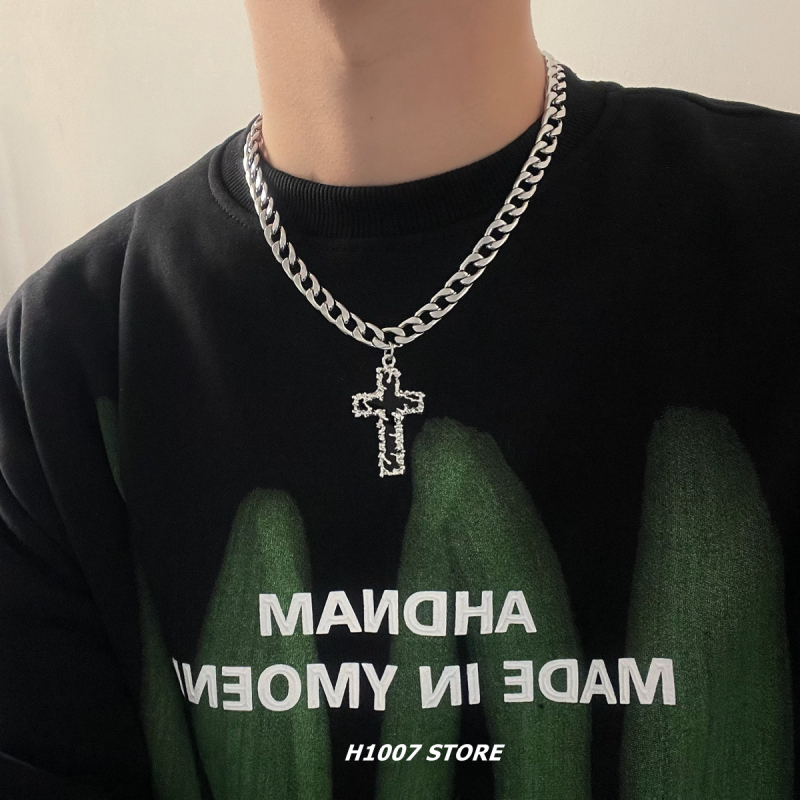 Colier cu lanț în valuri, pandantiv din aliaj, placare electroplată