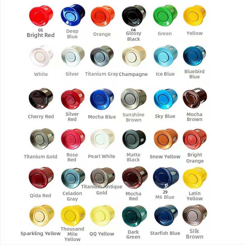 Automobilio atbulinės eigos radaro sistema su 4/6/8 jutikliais, realus balsinis įspėjimas, mėnulio formos LCD TFT ekranas, modelis SP-89-1