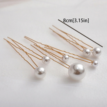 Clamă de păr vintage din metal, în formă U, cu electroplacare, accesorii pentru nuntă, lansare primăvara 2025