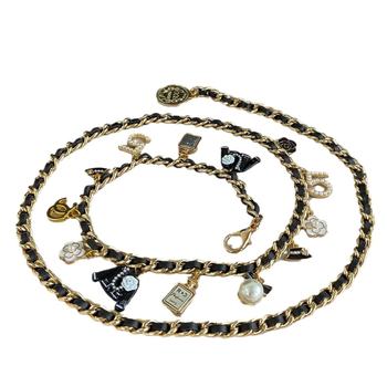 Lanț talie metalic, elegant, cu un singur cerc, lungime 105 cm