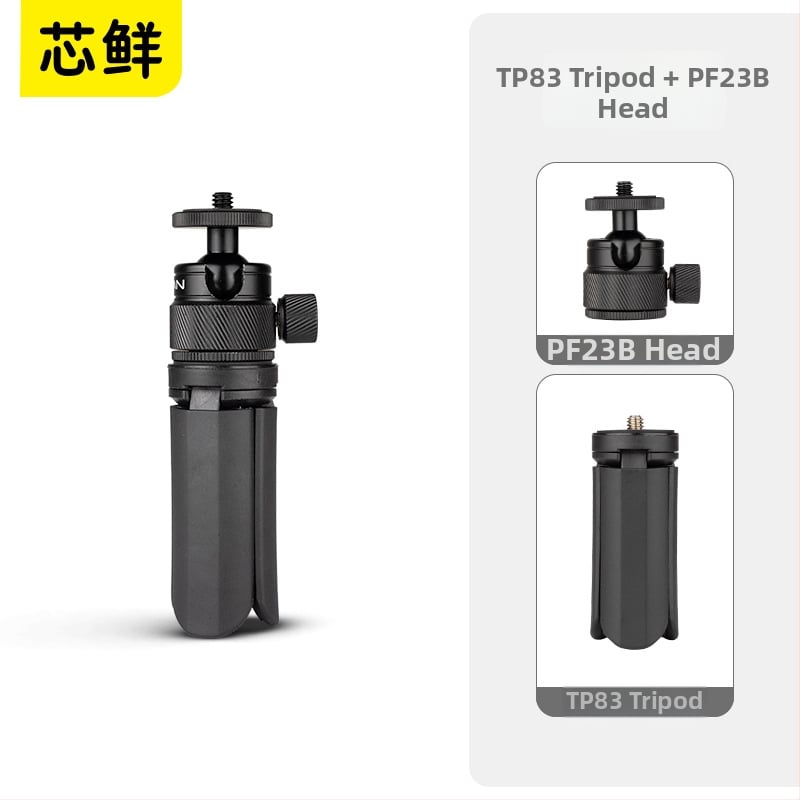 TP97 alumíniumötvözetes DSLR tripod golyófejjel, asztali hordozható kompakt tartó, 1 rész