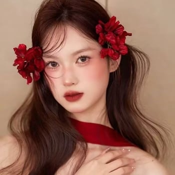 Accesoriu de păr pentru mireasă cu floare, Stil Vintage, Muxi 0099, Plastic/Rezina, Accesoriu femei