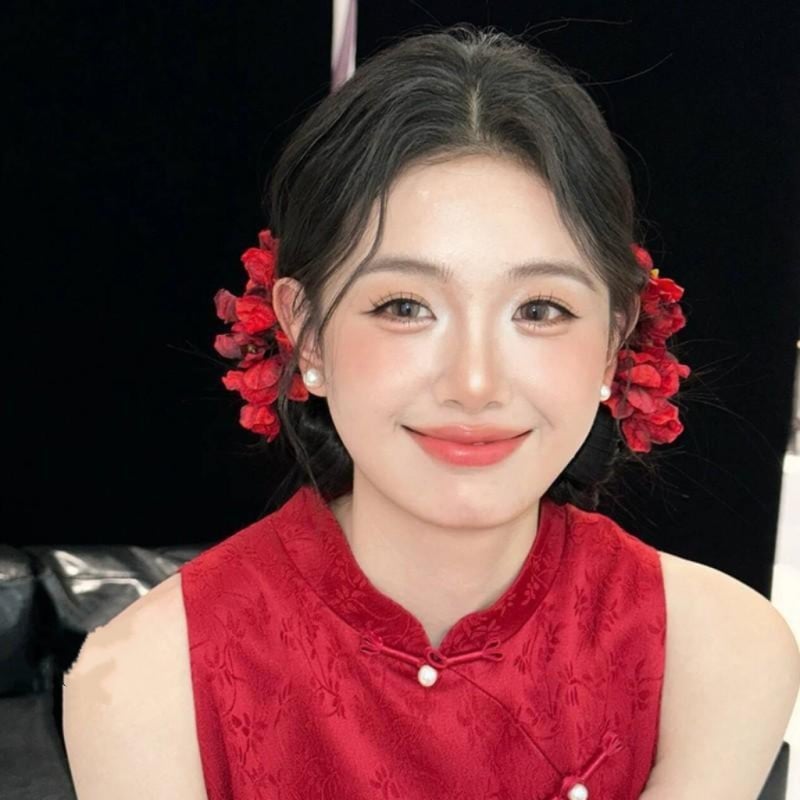 Accesoriu de păr pentru mireasă cu floare, Stil Vintage, Muxi 0099, Plastic/Rezina, Accesoriu femei