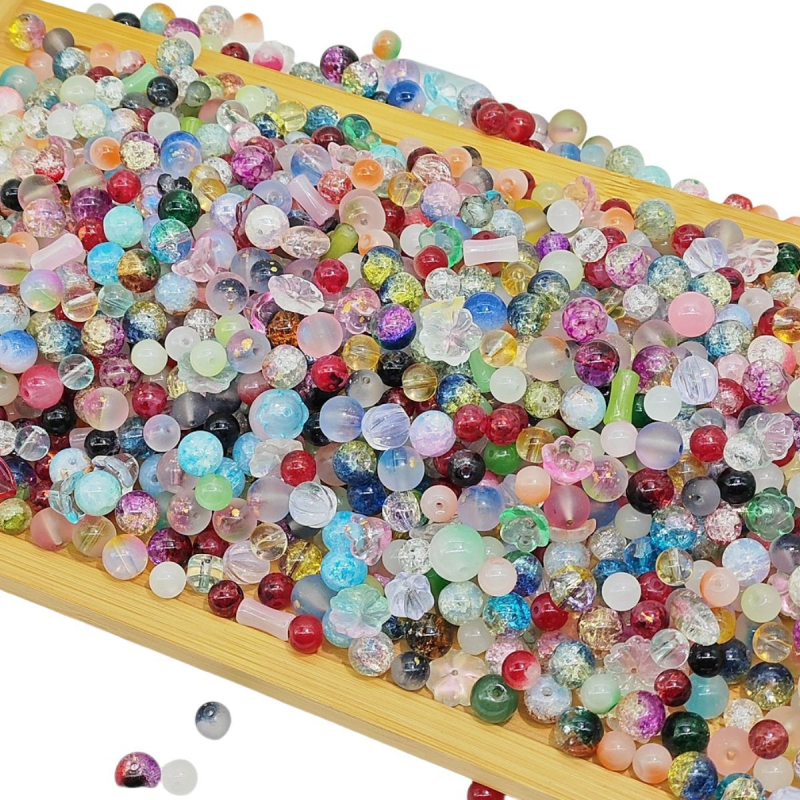 Разпръснати стъклени мъниста – изпичано покритие – Q Series Mixed Beads Q20#