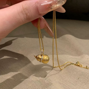 Colier din cupru cu lanț clavicular, pandantiv în formă de floare, placare electroplată, stil medieval