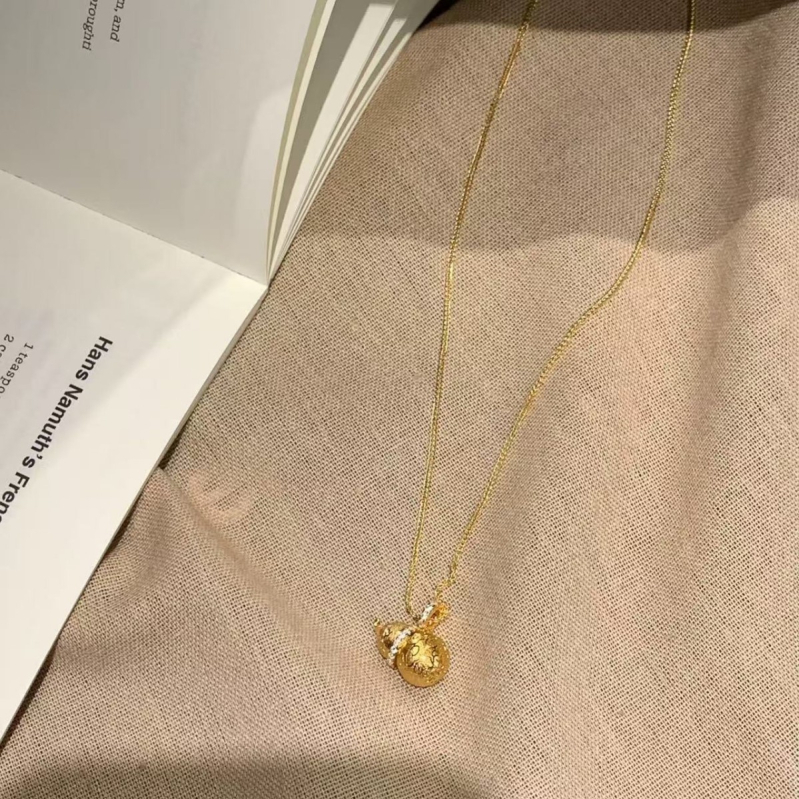 Colier din cupru cu lanț clavicular, pandantiv în formă de floare, placare electroplată, stil medieval