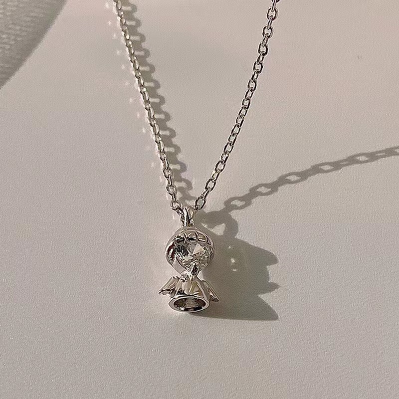 Colier cu pandantiv urs desen animat, aliaj, placare electrolitică, lanț standard