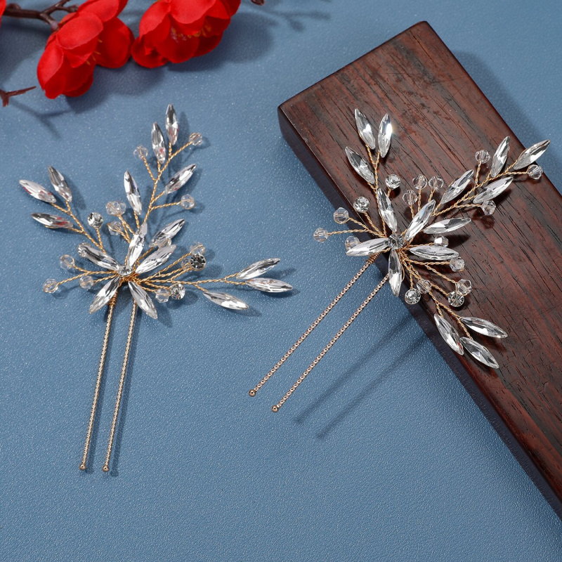 Rhinestone hajdísz, Carlo Jewelry, rombusz forma, női divat kiegészítő