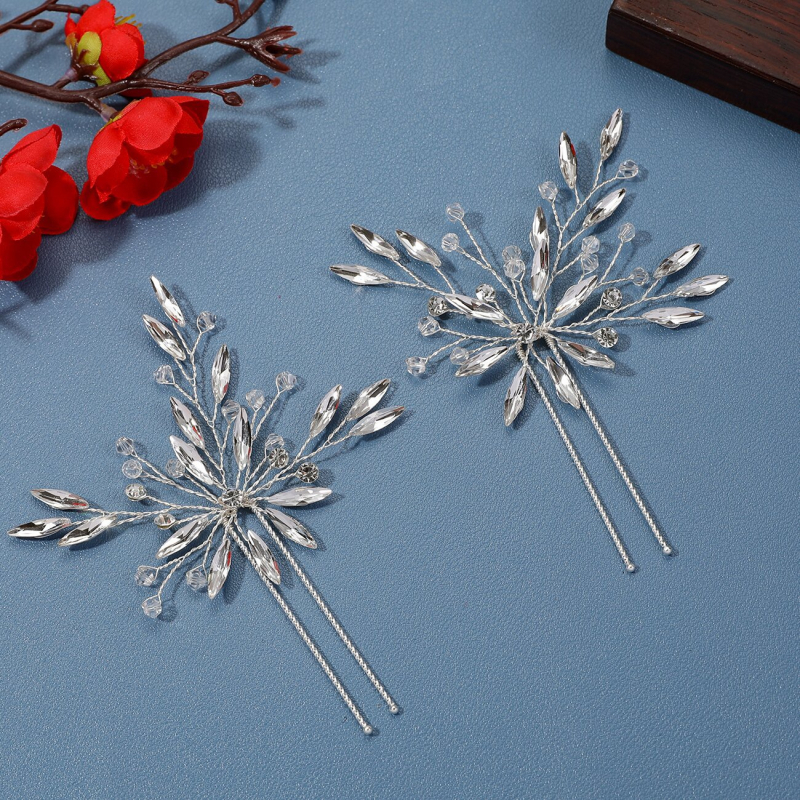 Rhinestone hajdísz, Carlo Jewelry, rombusz forma, női divat kiegészítő