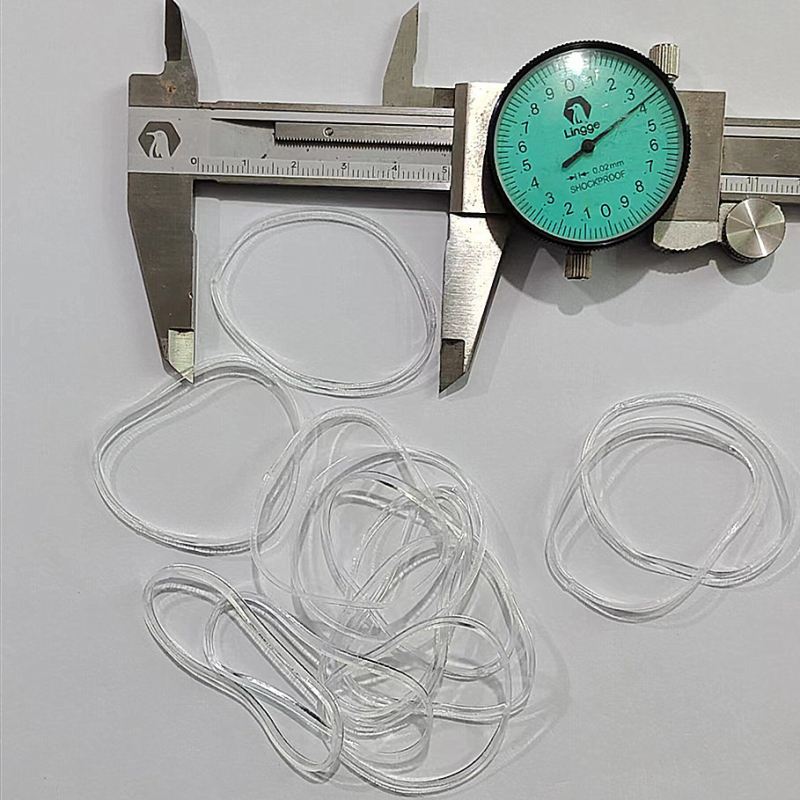 Juuksekummi – geomeetrilised plastist juuksekummid logotüübi trükkimise ja kohandamise võimalusega, kellamotiiviga