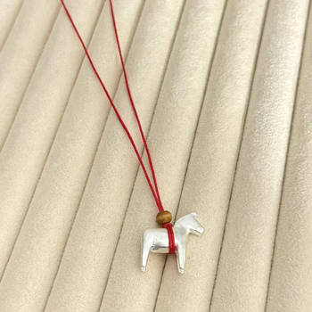 Bakrena ogrlica s bakrenim privjeskom, elektroplatirana, običan lanac, opseg 31–40 cm, casual minimalistički stil